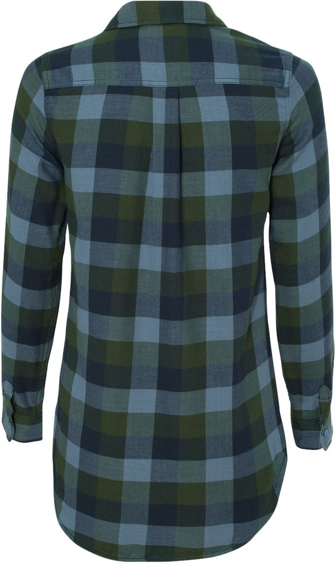 no-logo Weatherproof Ladies Vintage Brushed Flannel Long Sleeve Shirt-Ladies Dress Shirts-Weatherproof-Thread Logic