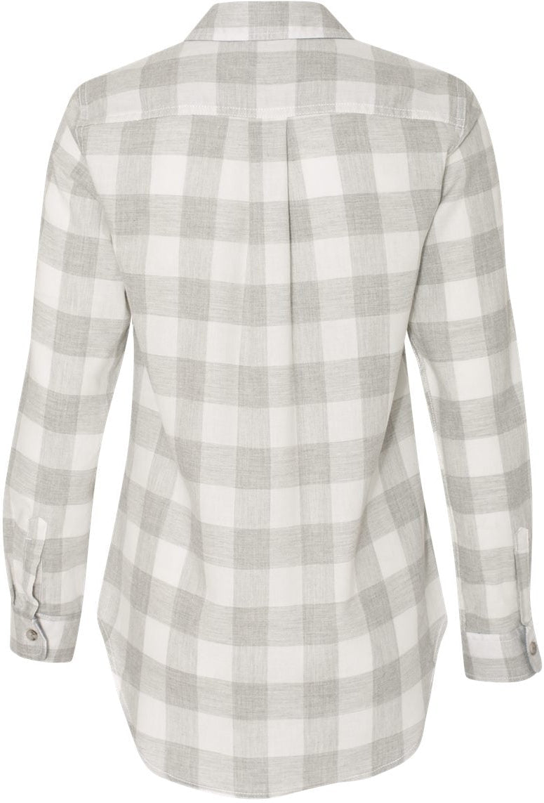 no-logo Weatherproof Ladies Vintage Brushed Flannel Long Sleeve Shirt-Ladies Dress Shirts-Weatherproof-Thread Logic