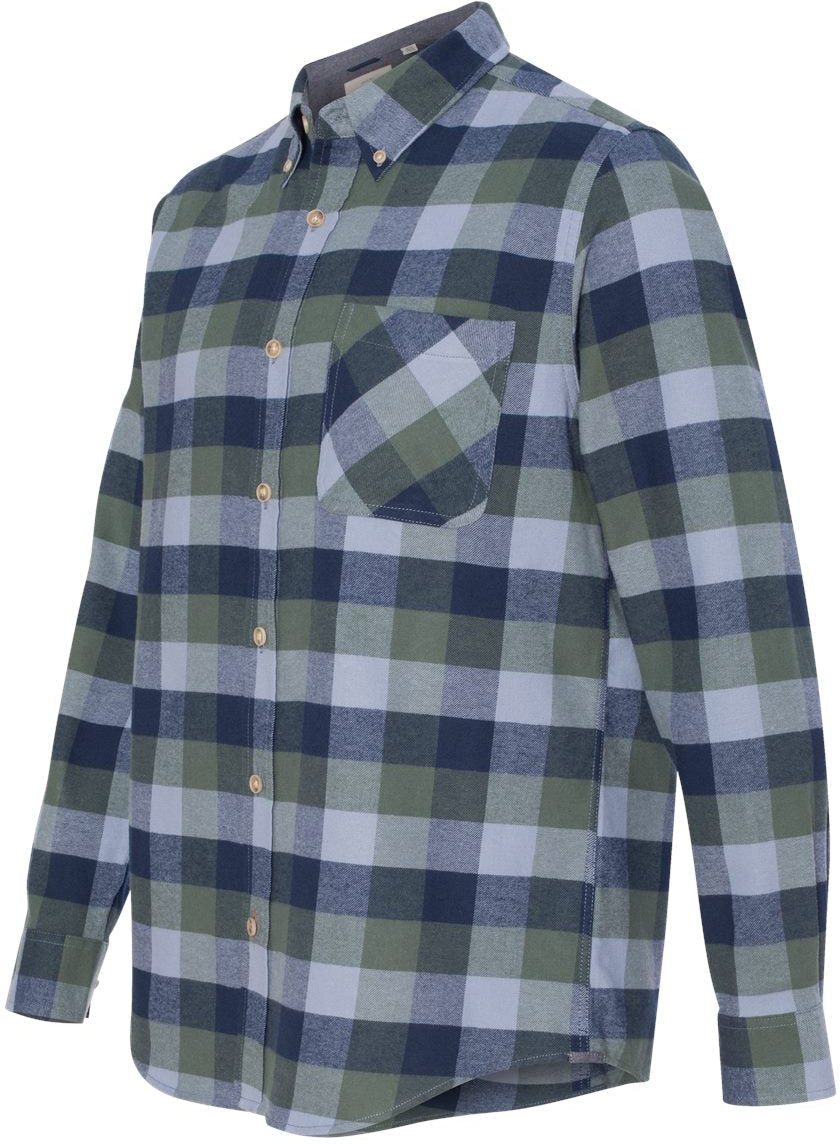 no-logo Weatherproof Vintage Brushed Flannel Long Sleeve Shirt -Men's Dress Shirts-Weatherproof-Thread Logic