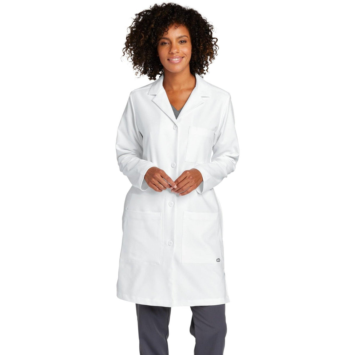 no-logo WonderWink Ladies Long Lab Coat-Regular-Wonderwink-Thread Logic