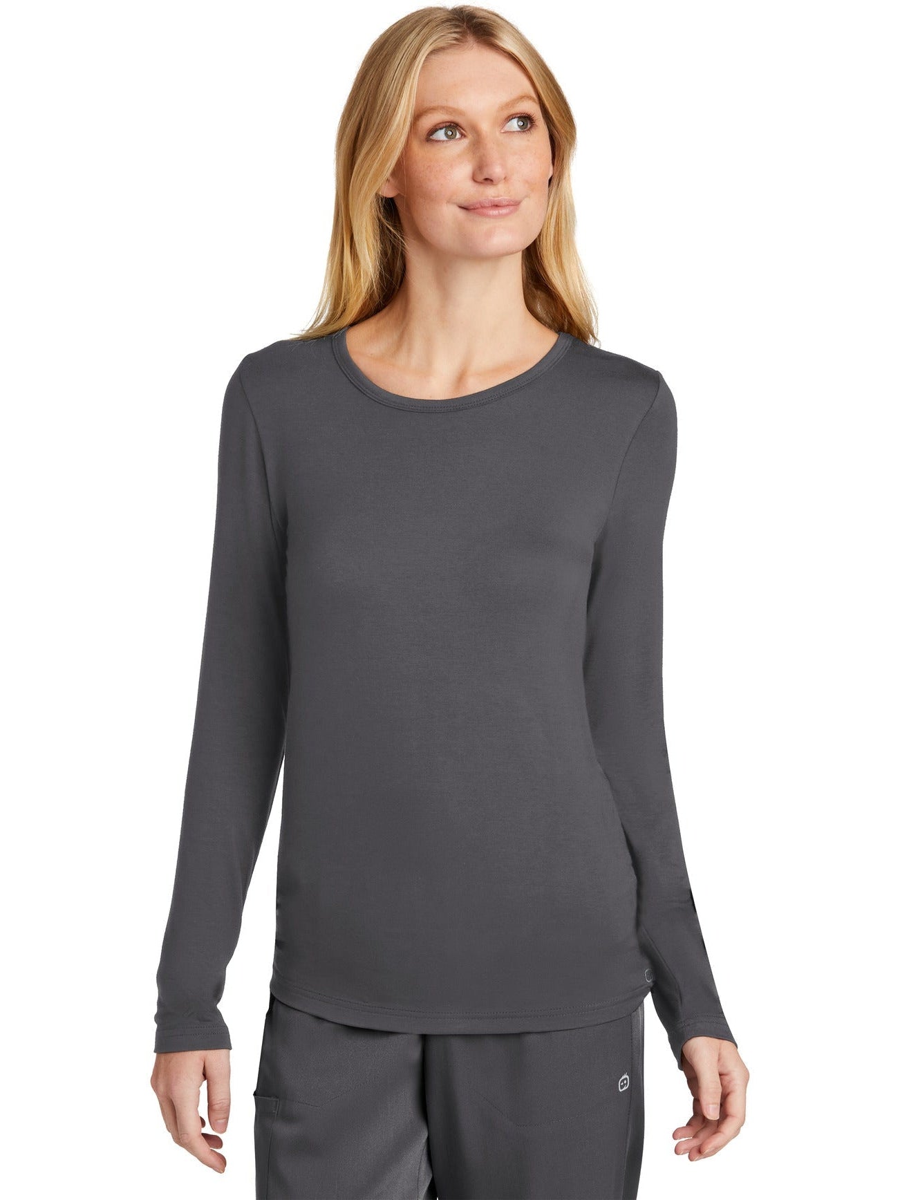 no-logo WonderWink Ladies Long Sleeve Layer Tee-Regular-Wonderwink-Thread Logic
