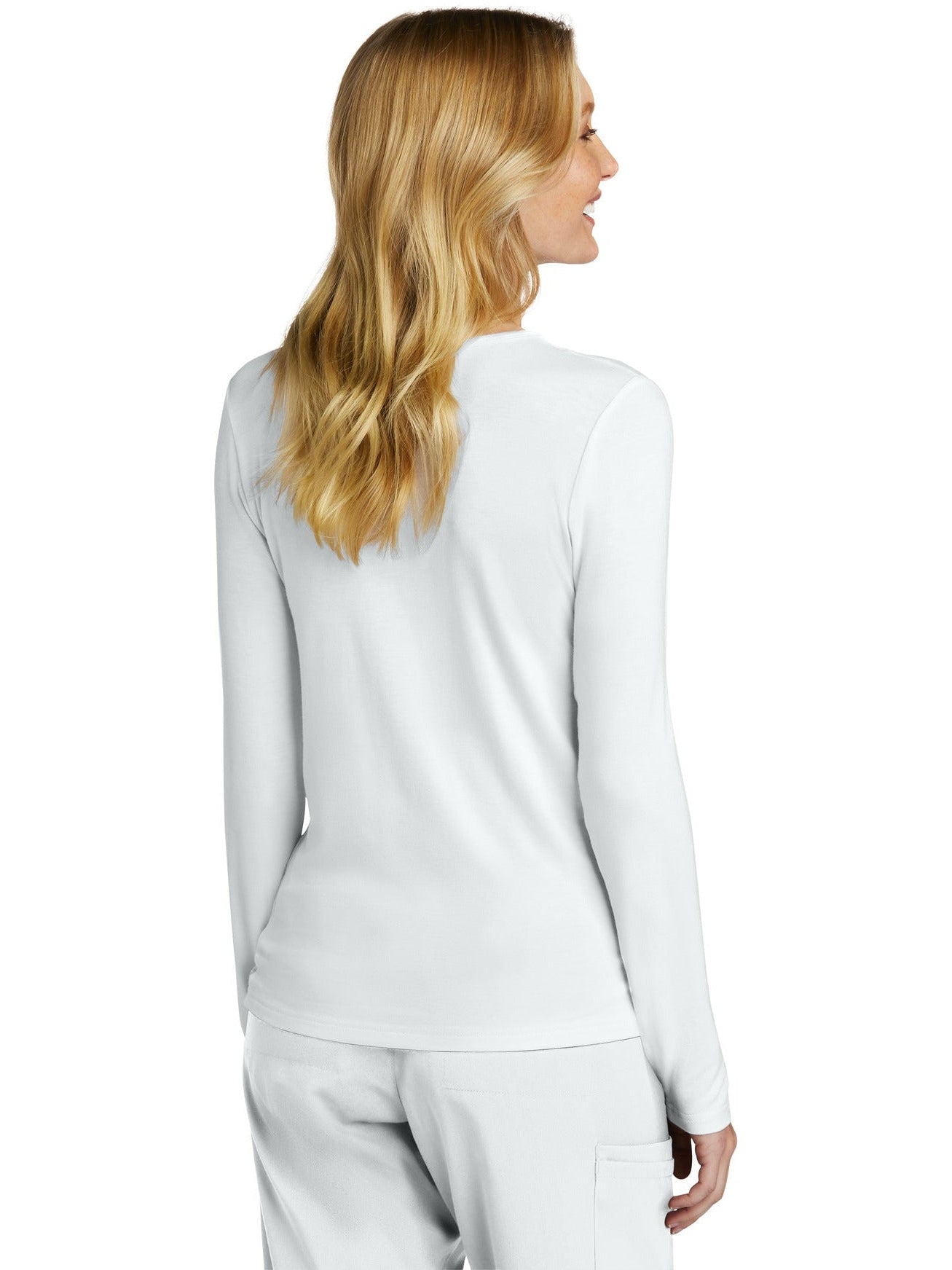 no-logo WonderWink Ladies Long Sleeve Layer Tee-Regular-Wonderwink-Thread Logic