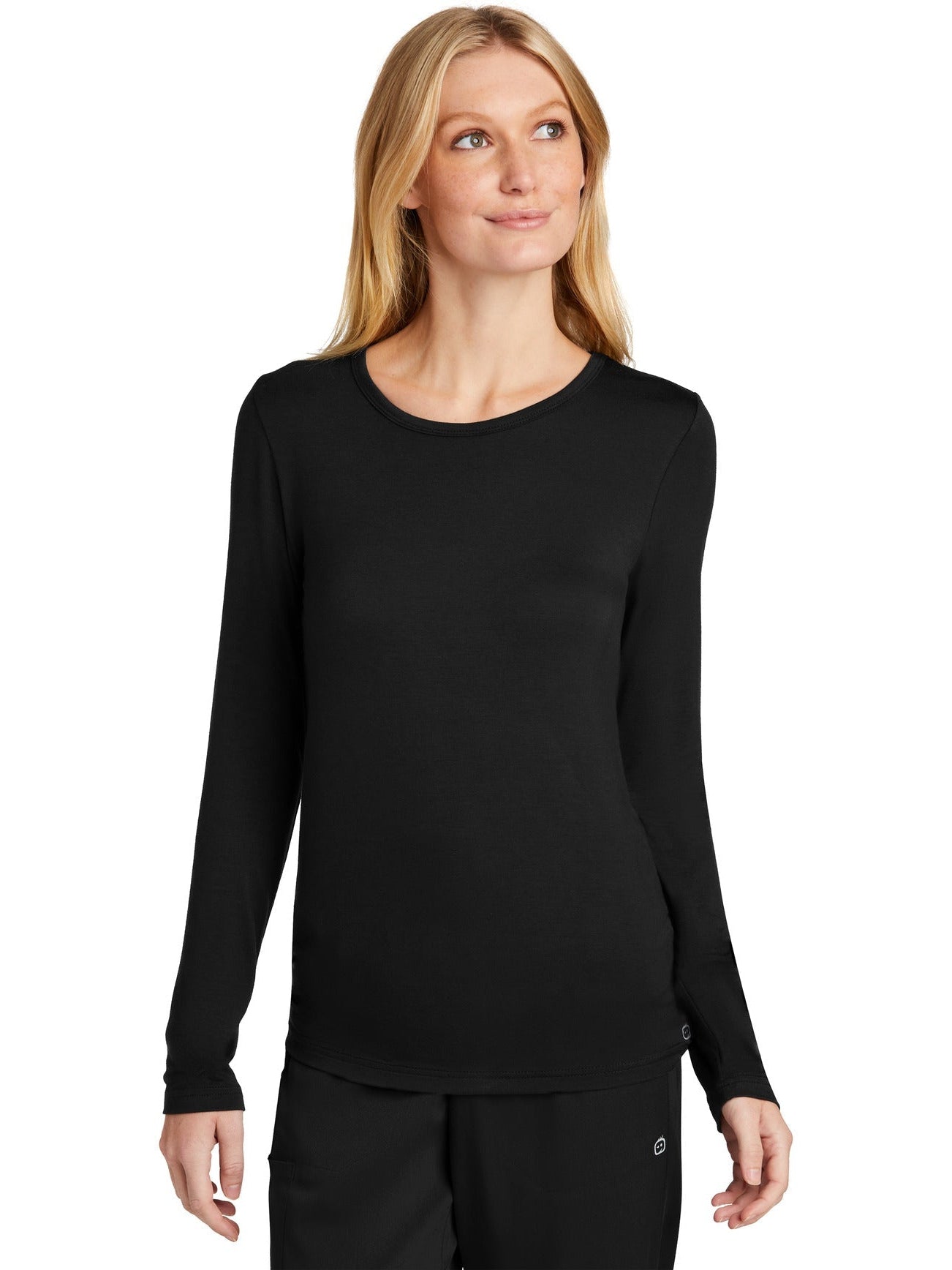no-logo WonderWink Ladies Long Sleeve Layer Tee-Regular-Wonderwink-Thread Logic