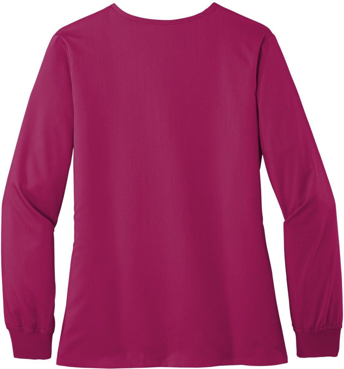 no-logo WonderWink Ladies Premiere Flex Full-Zip Scrub Jacket-Regular-Wonderwink-Thread Logic