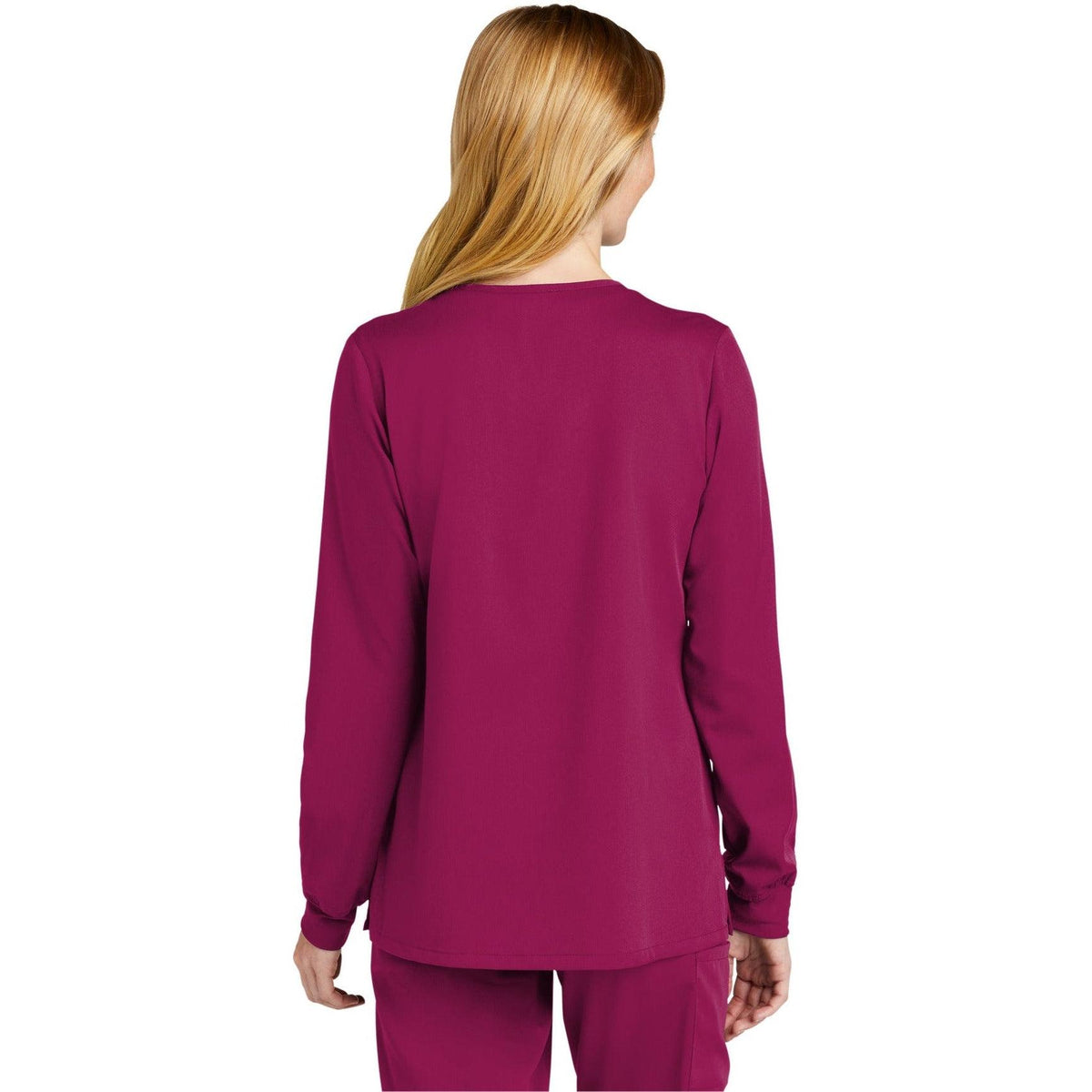 no-logo WonderWink Ladies Premiere Flex Full-Zip Scrub Jacket-Regular-Wonderwink-Thread Logic