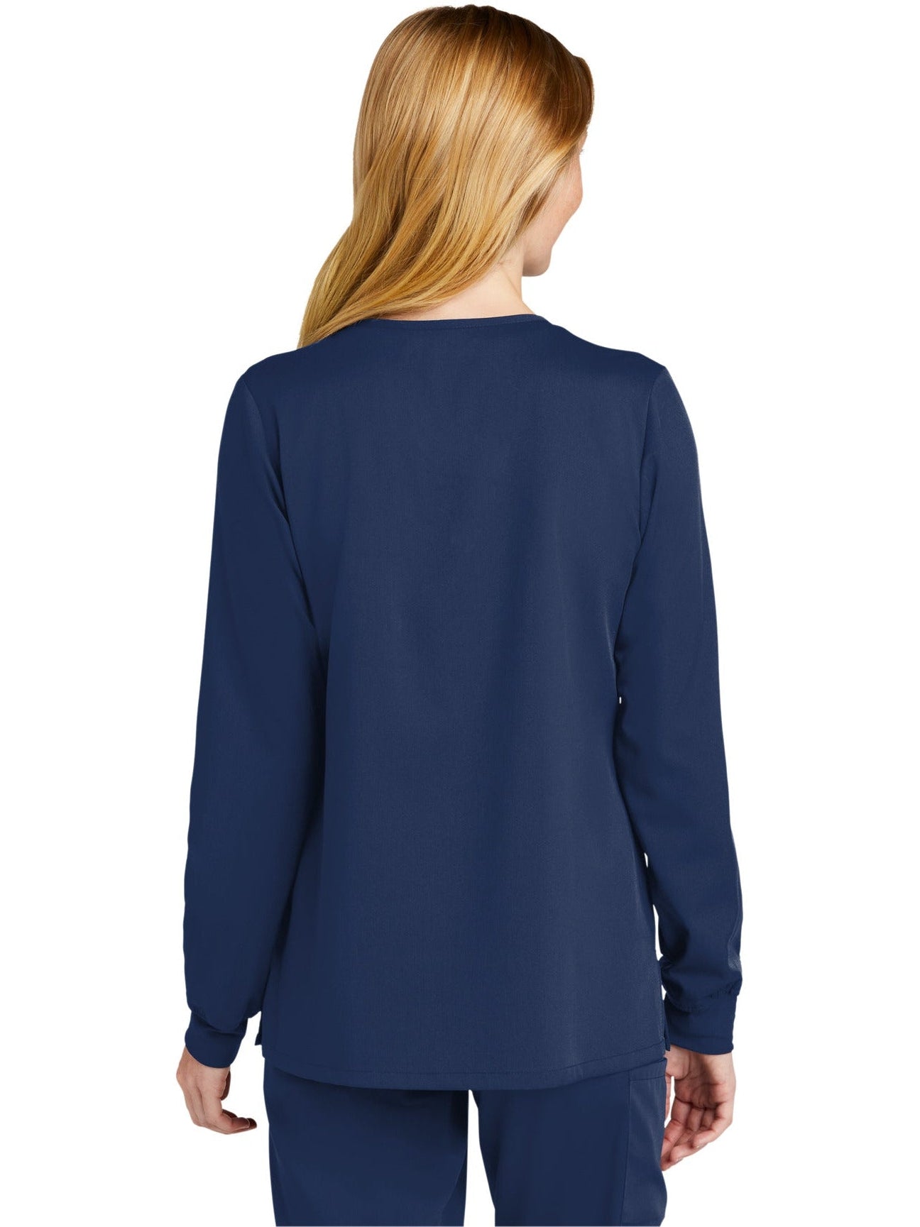 no-logo WonderWink Ladies Premiere Flex Full-Zip Scrub Jacket-Regular-Wonderwink-Thread Logic