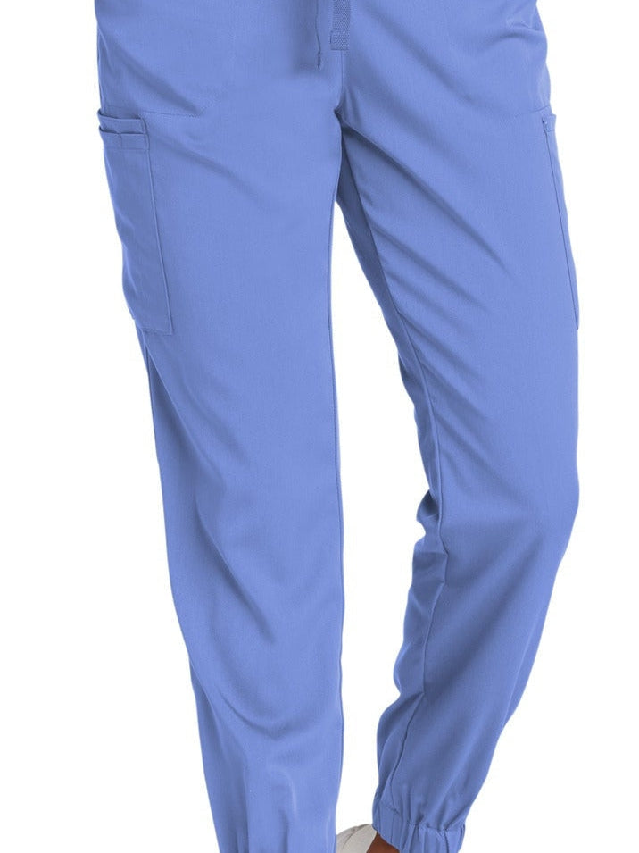 no-logo WonderWink Ladies Premiere Flex Jogger Pant - SOLD BLANK-Regular-Wonderwink-Ceil Blue-2XL-Thread Logic