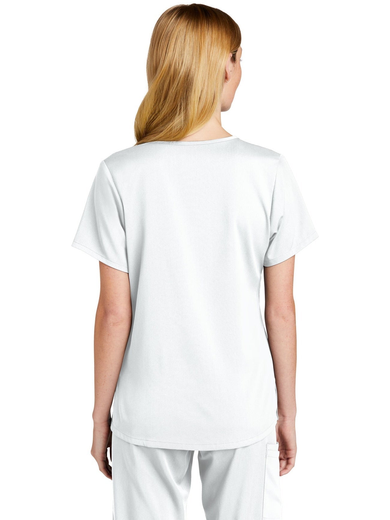 no-logo WonderWink Ladies Premiere Flex Mock Wrap Top-Regular-Wonderwink-Thread Logic