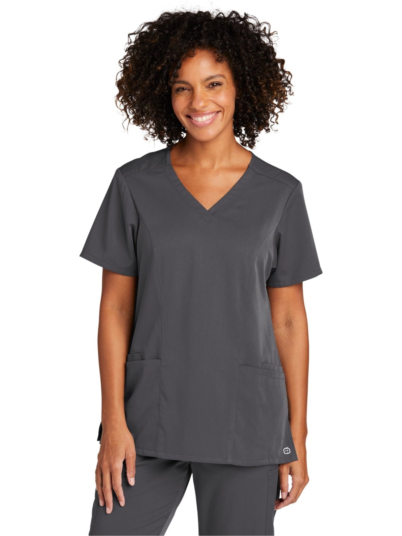 no-logo WonderWink Ladies Premiere Flex V-Neck Top-Regular-Wonderwink-Thread Logic
