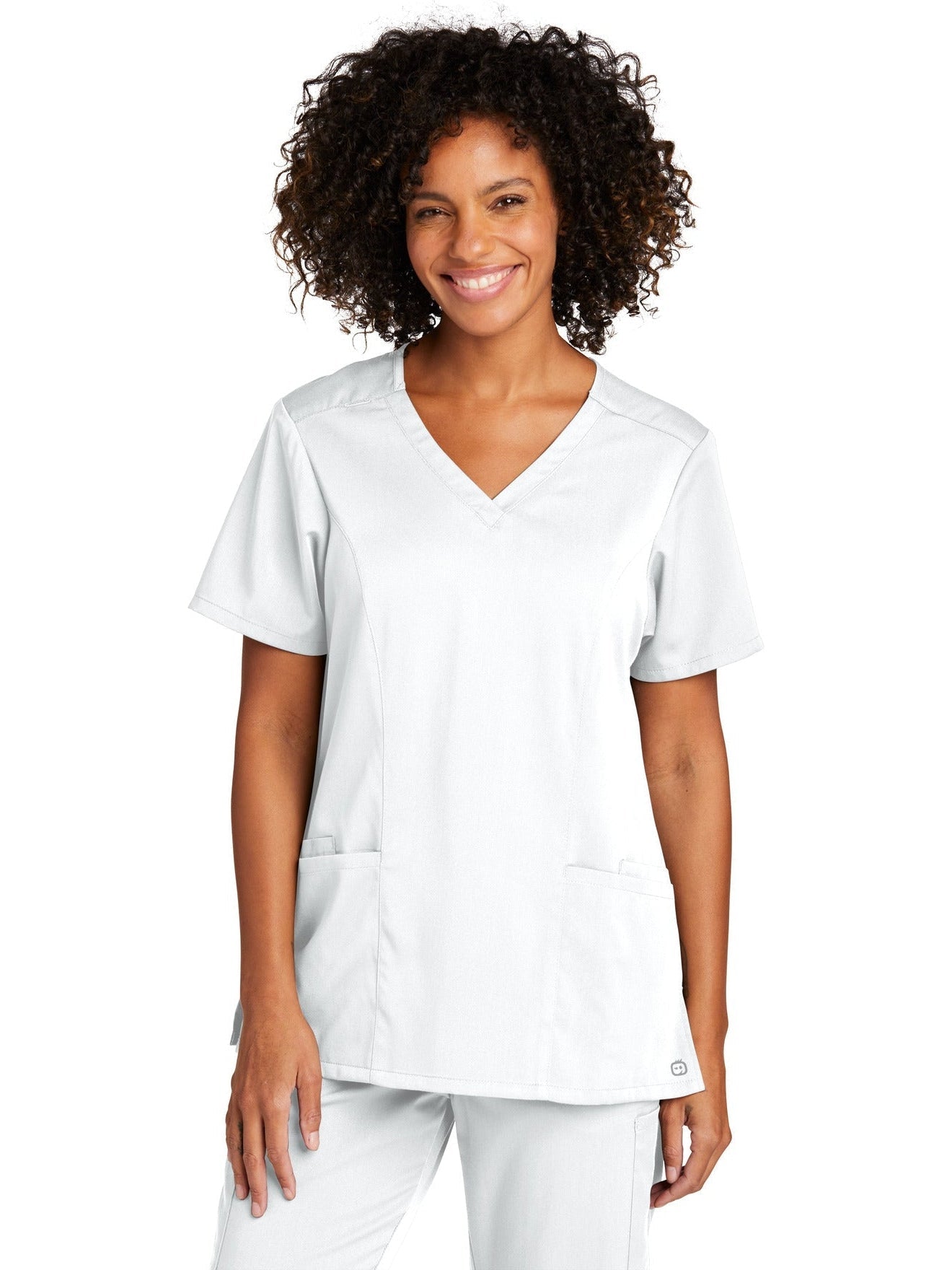 no-logo WonderWink Ladies Premiere Flex V-Neck Top-Regular-Wonderwink-Thread Logic