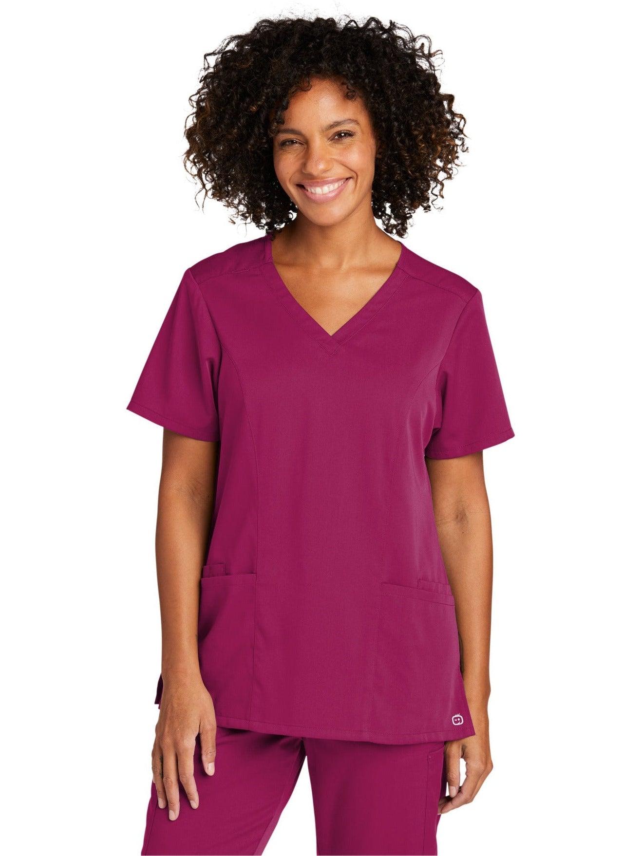 no-logo WonderWink Ladies Premiere Flex V-Neck Top-Regular-Wonderwink-Thread Logic