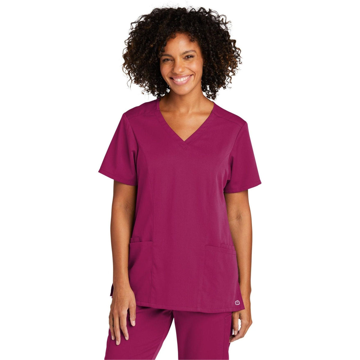 no-logo WonderWink Ladies Premiere Flex V-Neck Top-Regular-Wonderwink-Thread Logic