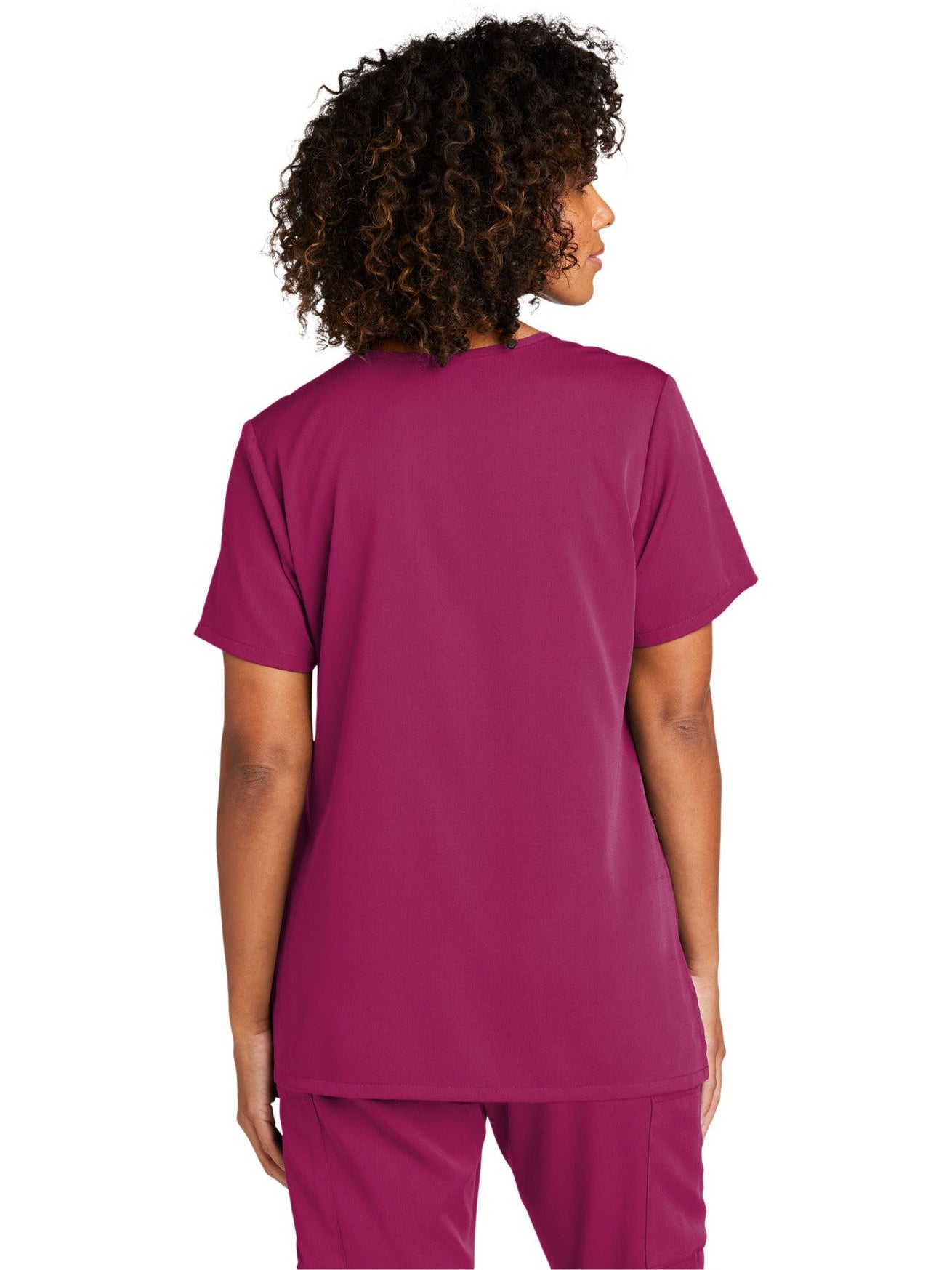 no-logo WonderWink Ladies Premiere Flex V-Neck Top-Regular-Wonderwink-Thread Logic