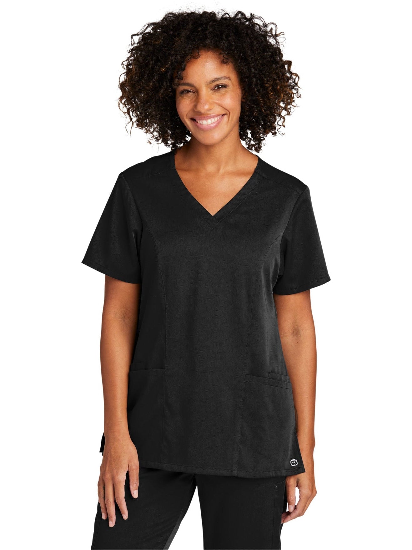 no-logo WonderWink Ladies Premiere Flex V-Neck Top-Regular-Wonderwink-Thread Logic