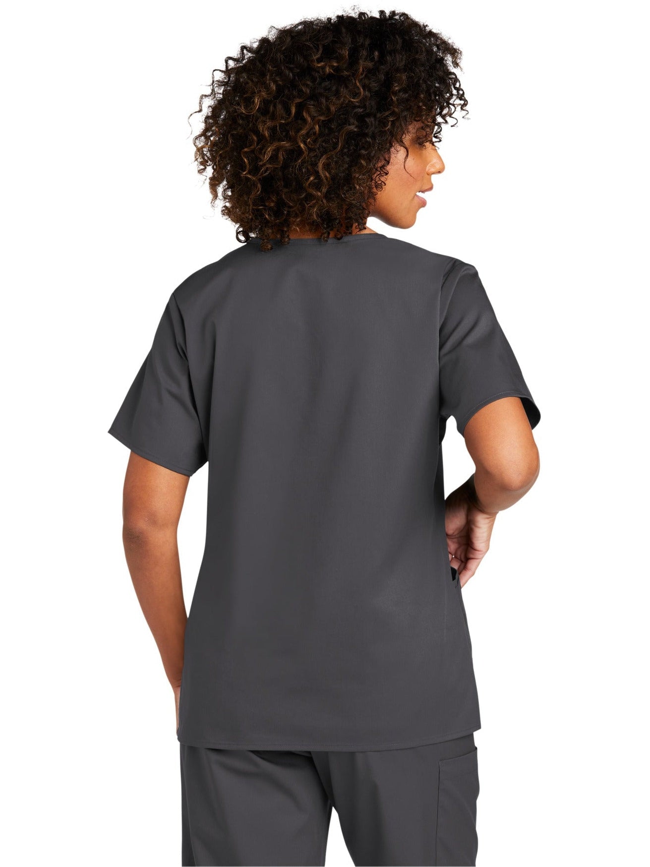no-logo WonderWink Ladies WorkFlex Mock Wrap Top-Regular-Wonderwink-Thread Logic