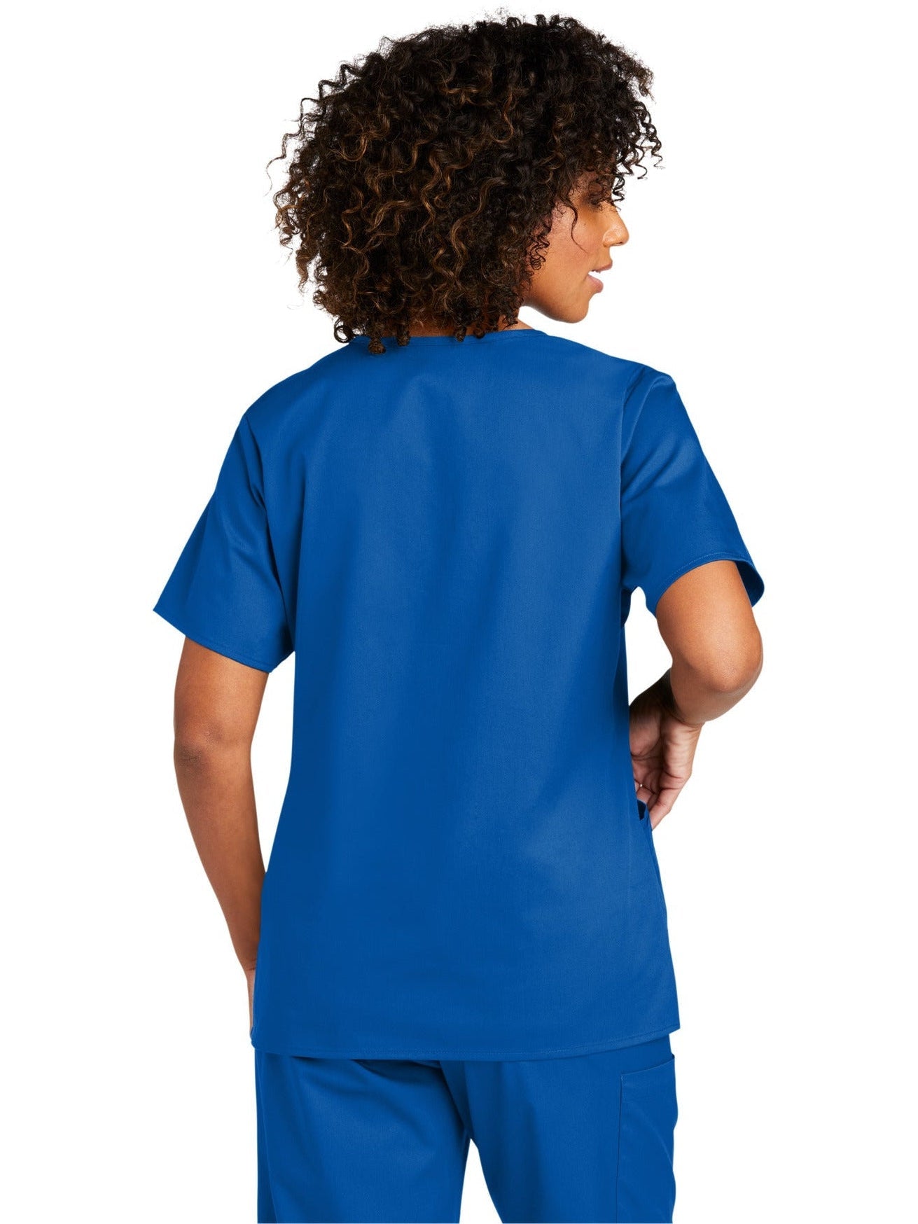 no-logo WonderWink Ladies WorkFlex Mock Wrap Top-Regular-Wonderwink-Thread Logic