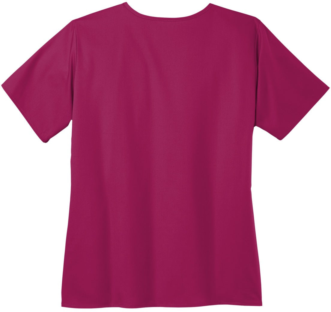 no-logo WonderWink Ladies WorkFlex Mock Wrap Top-Regular-Wonderwink-Thread Logic