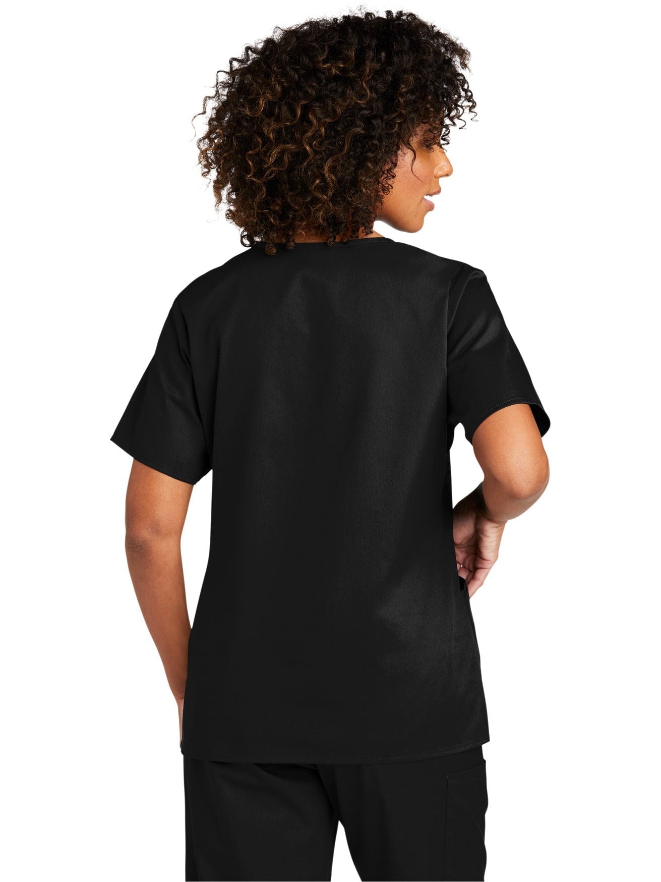 no-logo WonderWink Ladies WorkFlex Mock Wrap Top-Regular-Wonderwink-Thread Logic