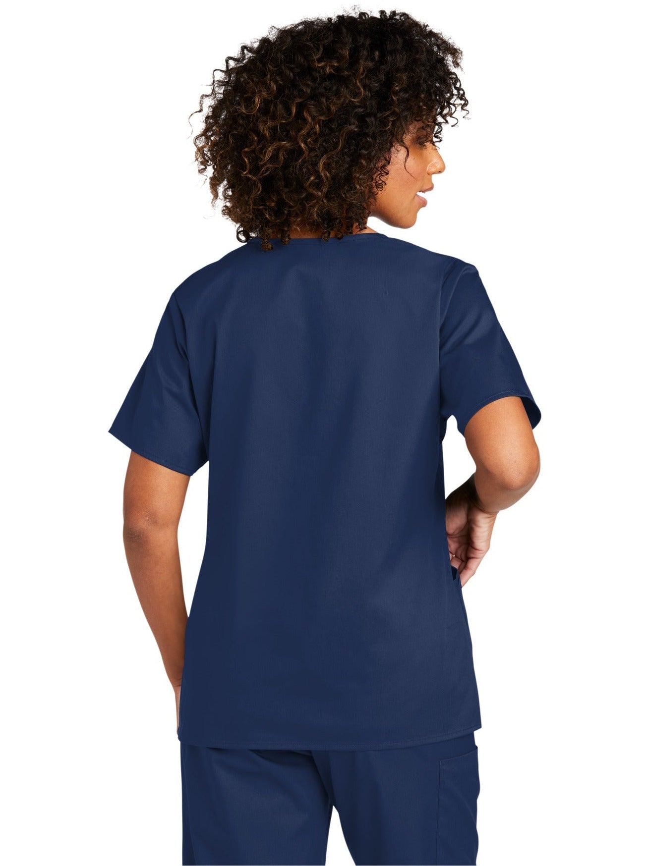 no-logo WonderWink Ladies WorkFlex Mock Wrap Top-Regular-Wonderwink-Thread Logic