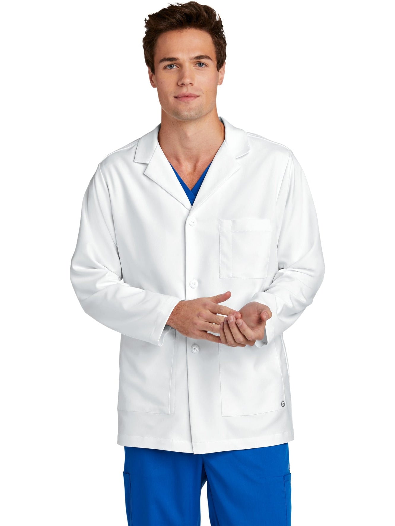 no-logo WonderWink Men's Consultation Lab Coat-Regular-Wonderwink-Thread Logic