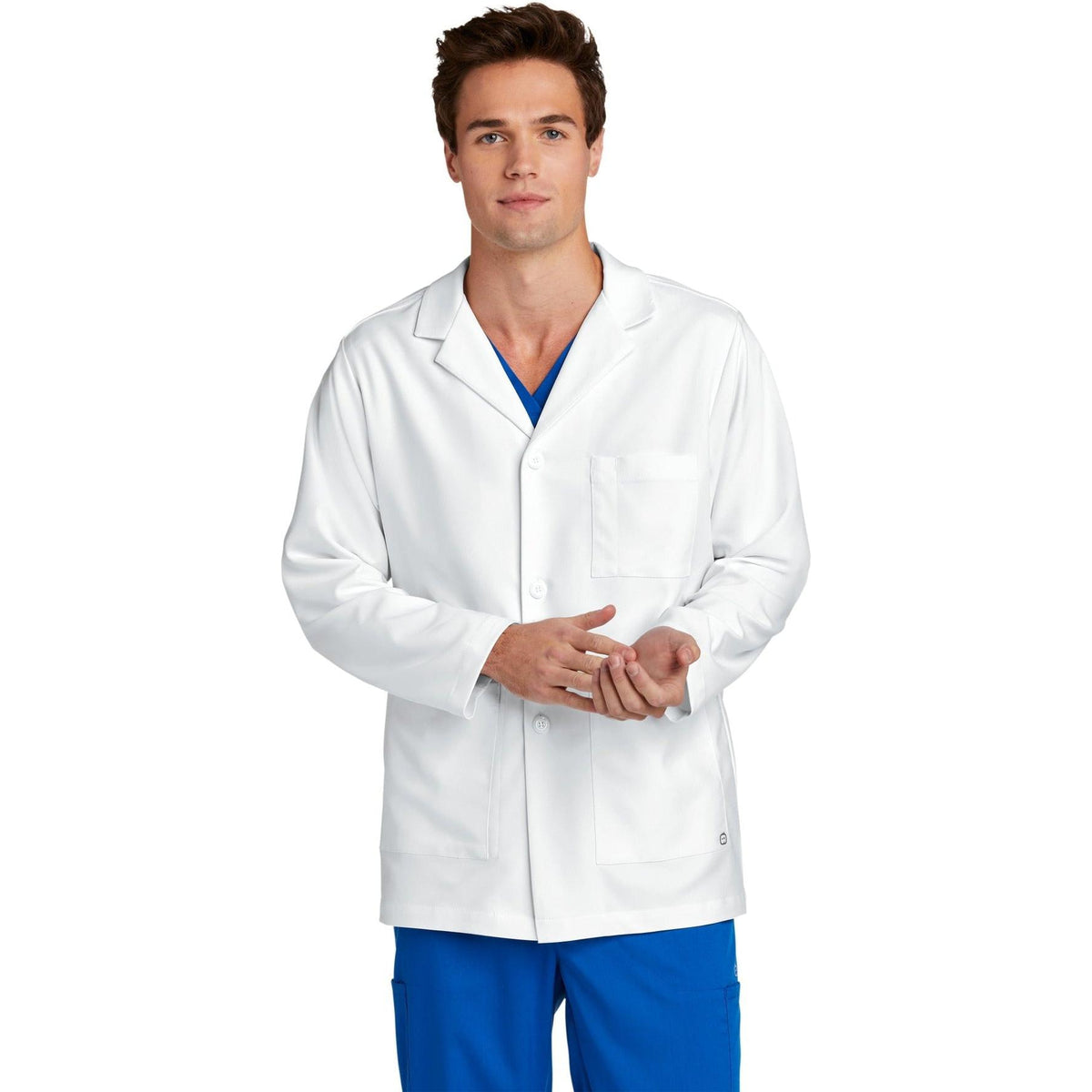 no-logo WonderWink Men's Consultation Lab Coat-Regular-Wonderwink-Thread Logic
