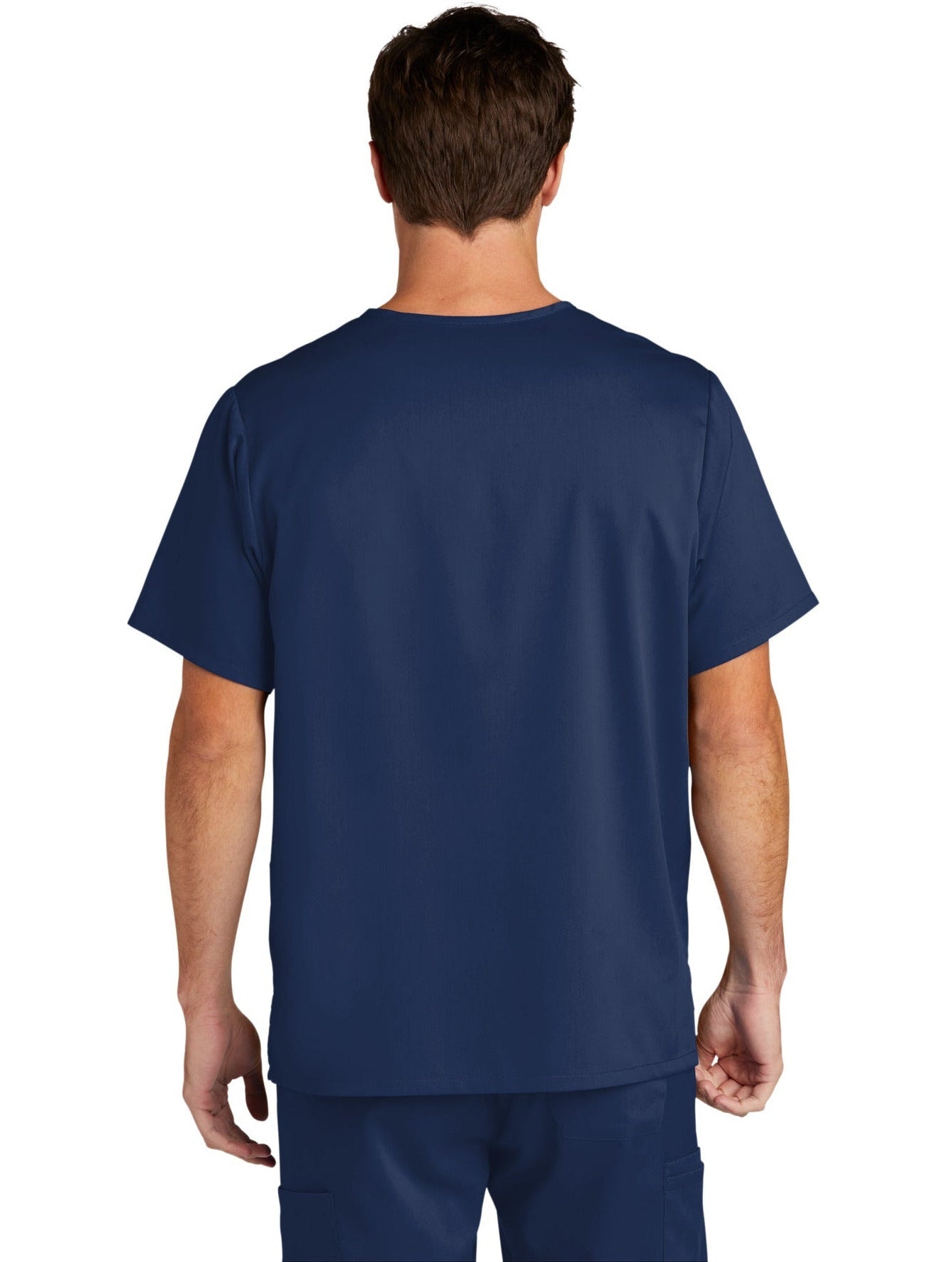 no-logo WonderWink Men's Premiere Flex V-Neck Top-Regular-Wonderwink-Thread Logic