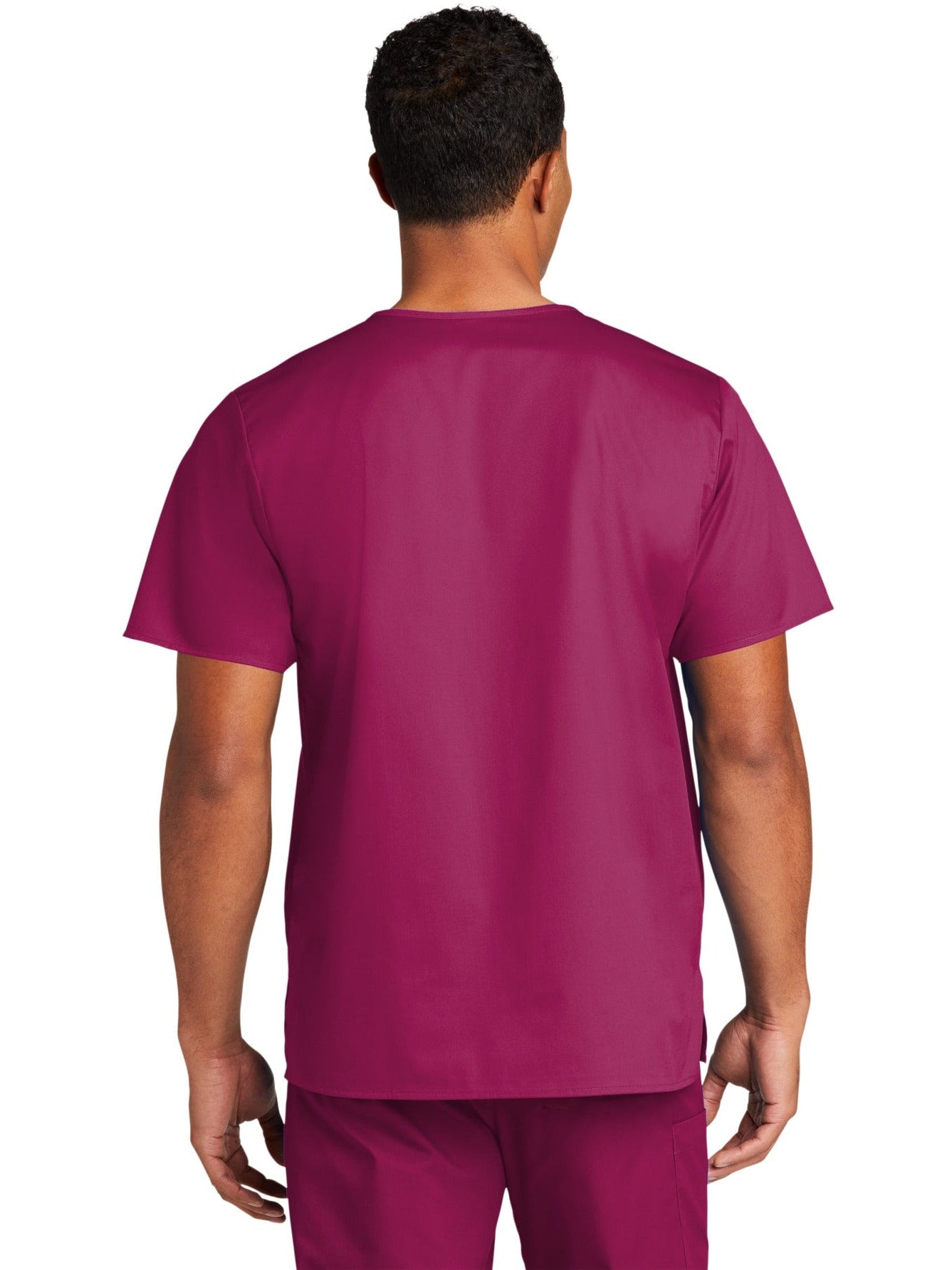 no-logo WonderWink Unisex WorkFlex Chest Pocket V-Neck Top-Regular-Wonderwink-Thread Logic