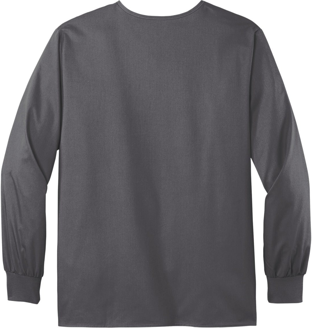 no-logo WonderWink Unisex WorkFlex Snap-Front Scrub Jacket-Regular-Wonderwink-Thread Logic