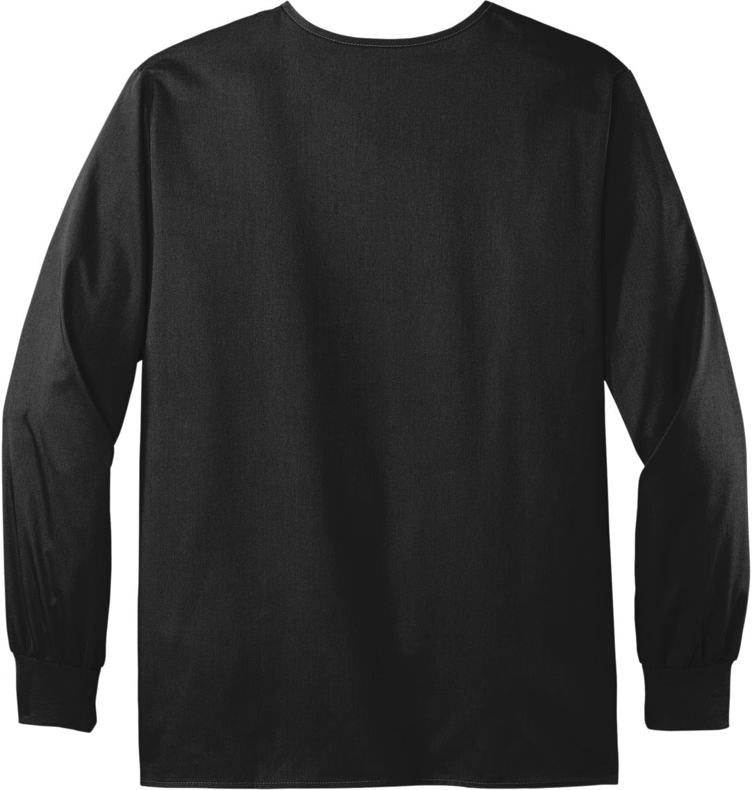 no-logo WonderWink Unisex WorkFlex Snap-Front Scrub Jacket-Regular-Wonderwink-Thread Logic