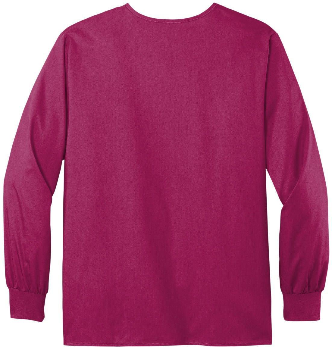 no-logo WonderWink Unisex WorkFlex Snap-Front Scrub Jacket-Regular-Wonderwink-Thread Logic