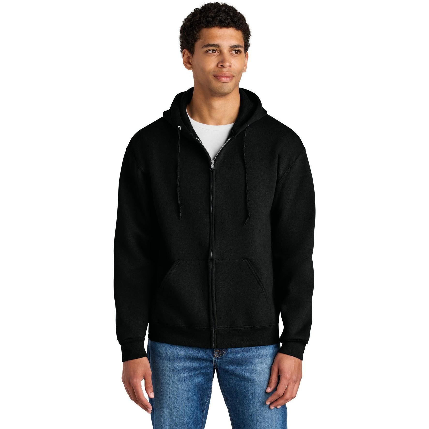 Jerzees Rugged Unisex Full-Zip Hooded Sweatshirt