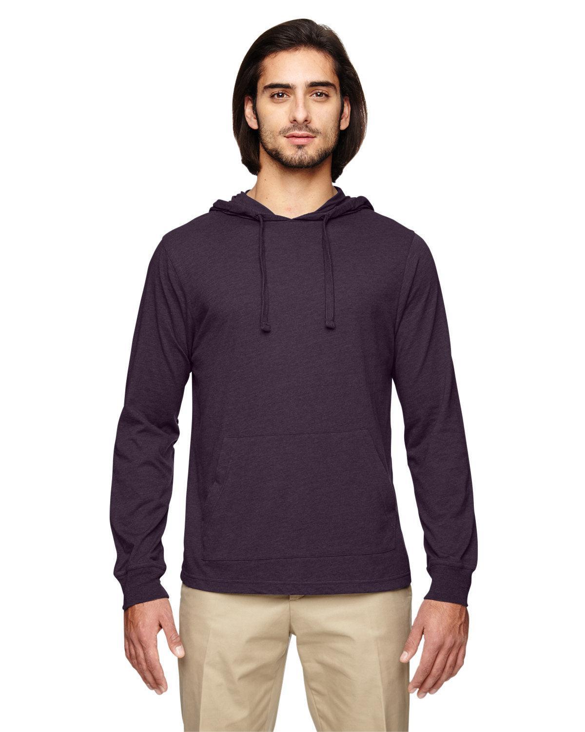 econscious 4.25 oz. Blended Eco Jersey Pullover Hoodie-Men's Layering-econscious-Eggplant-S-Thread Logic