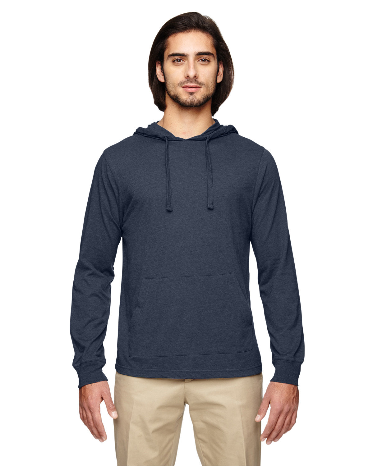 econscious 4.25 oz. Blended Eco Jersey Pullover Hoodie-Men's Layering-econscious-Water-S-Thread Logic