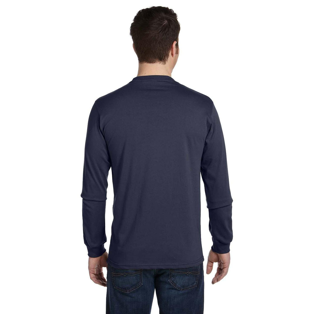 no-logo econscious 5.5 oz., 100% Organic Cotton Classic Long-Sleeve T-Shirt-Men's T Shirts-econscious-Thread Logic