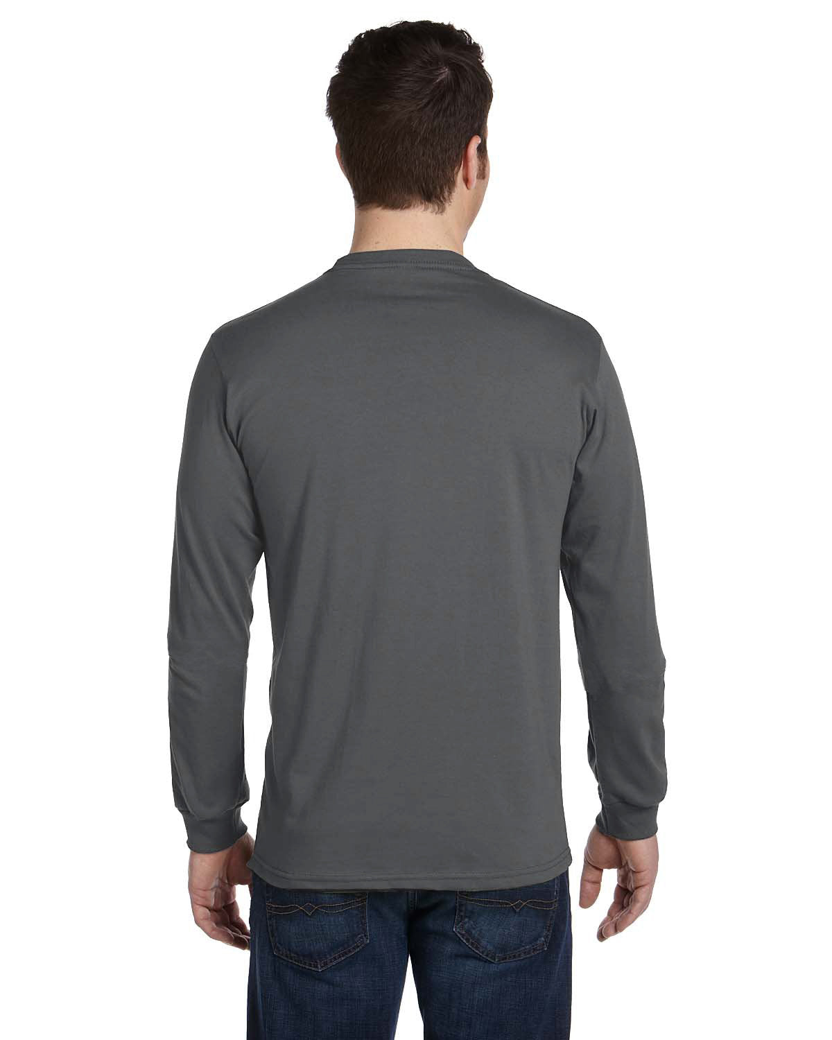 no-logo econscious 5.5 oz., 100% Organic Cotton Classic Long-Sleeve T-Shirt-Men's T Shirts-econscious-Thread Logic