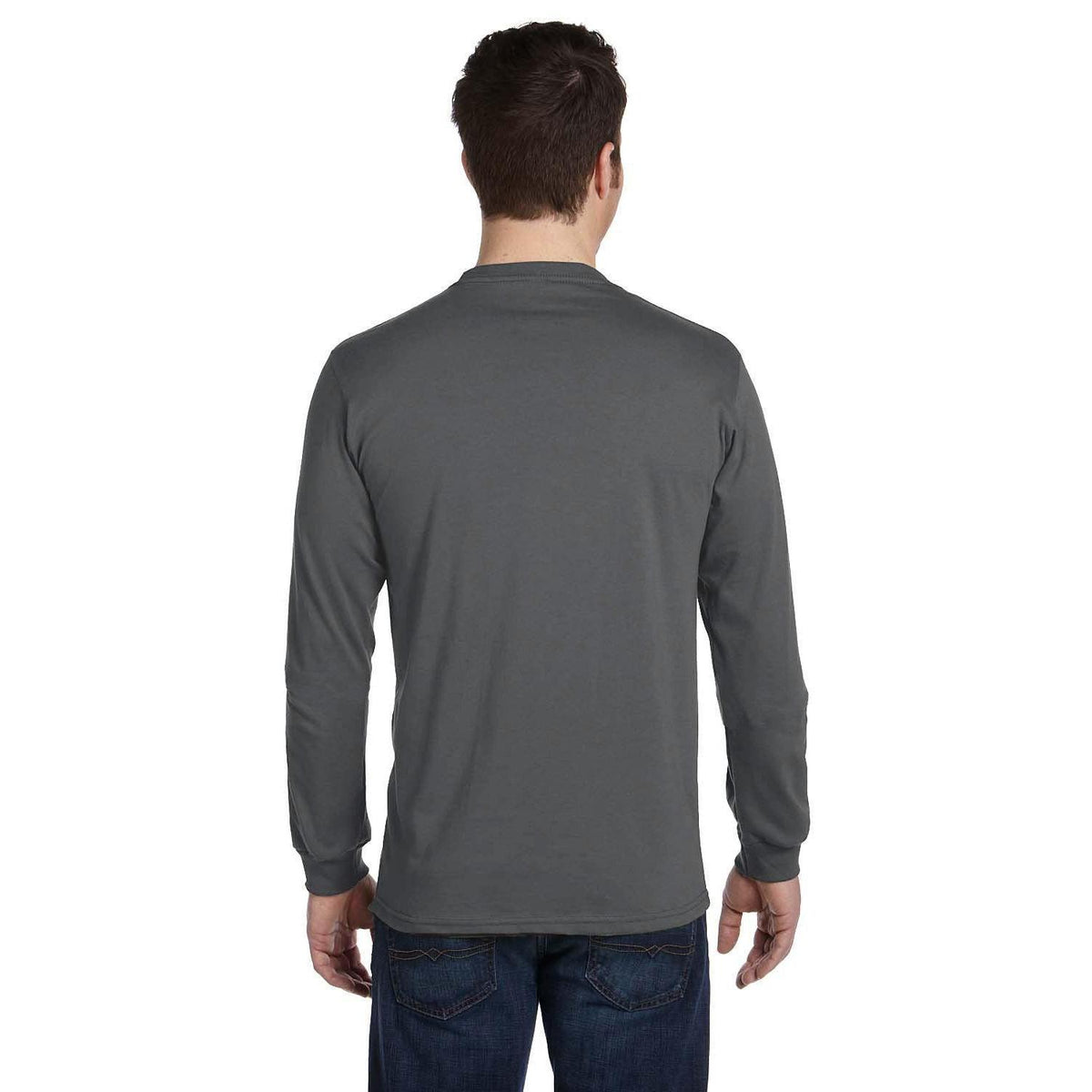 no-logo econscious 5.5 oz., 100% Organic Cotton Classic Long-Sleeve T-Shirt-Men's T Shirts-econscious-Thread Logic