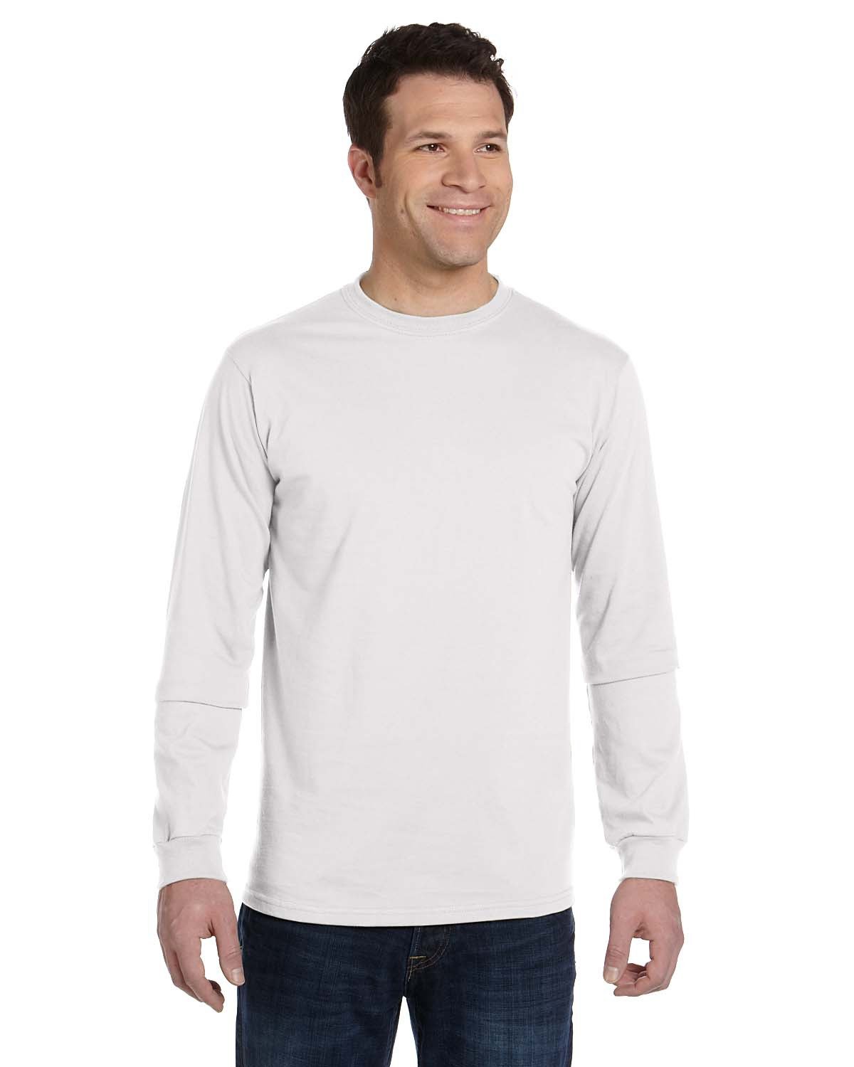 econscious 5.5 oz., 100% Organic Cotton Classic Long-Sleeve T-Shirt-Men's T Shirts-econscious-White-S-Thread Logic