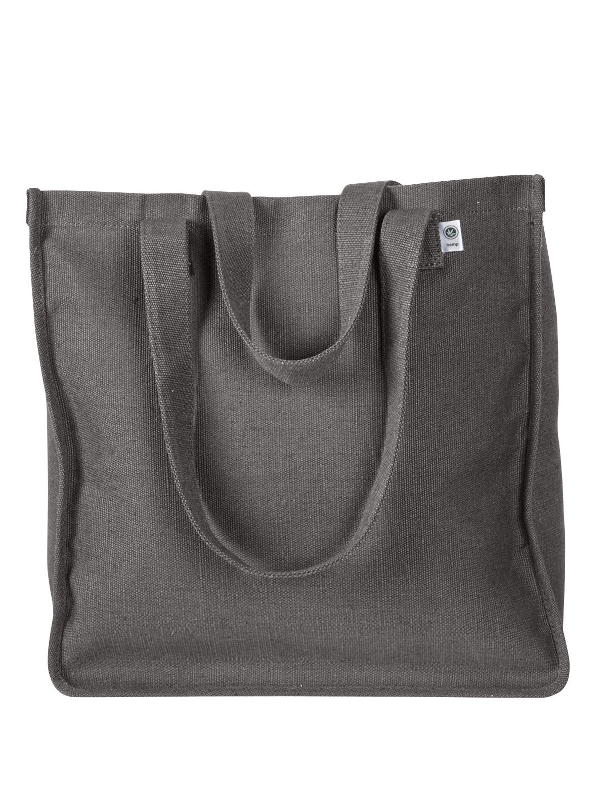 econscious 6.8 oz. Hemp Market Tote-Bags-econscious-Charcoal-Thread Logic