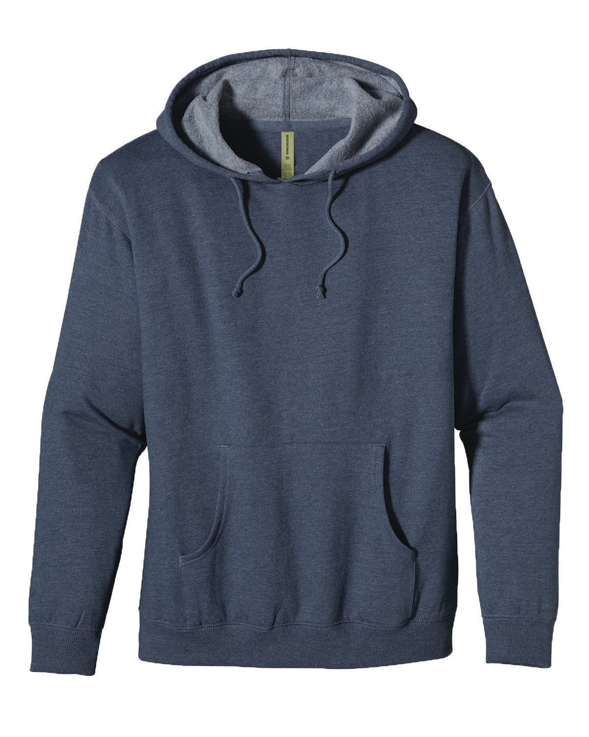 econscious 7 oz. Organic/Recycled Heathered Fleece Pullover Hood-Men's Layering-econscious-Water-S-Thread Logic