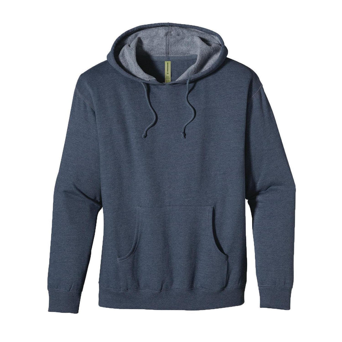 no-logo econscious 7 oz. Organic/Recycled Heathered Fleece Pullover Hood-Men's Layering-econscious-Water-S-Thread Logic