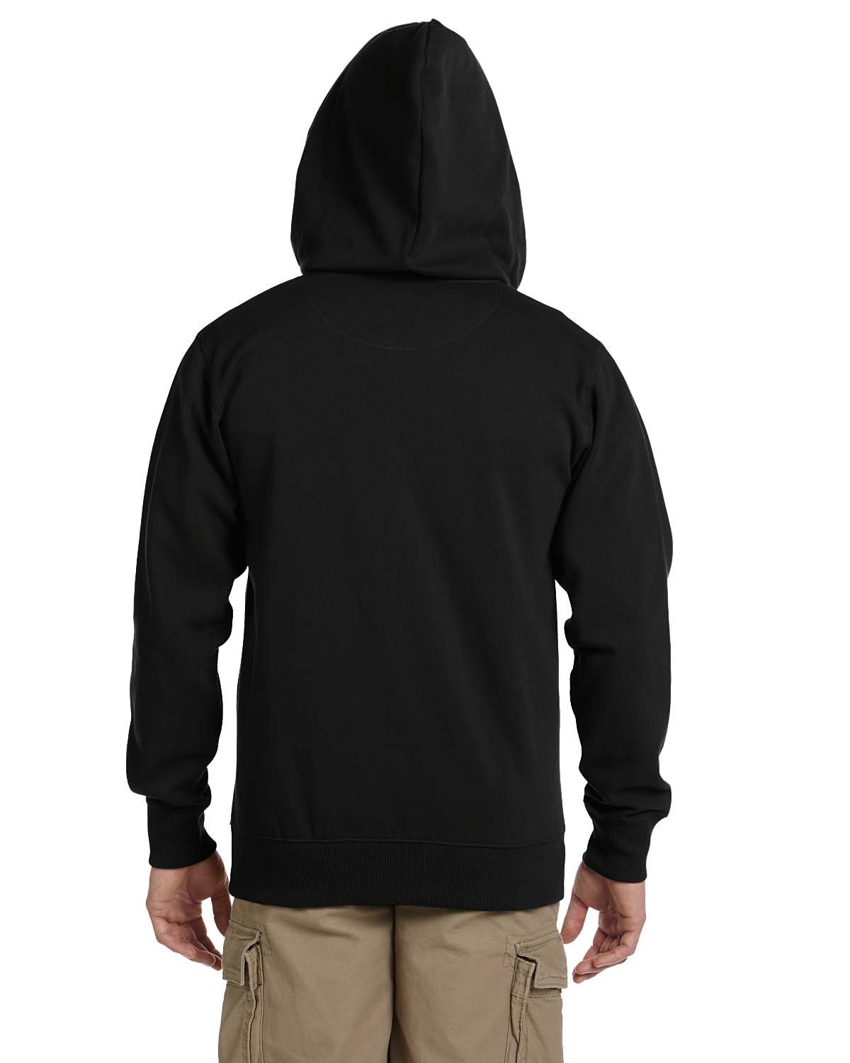 no-logo econscious 9 oz. Organic/Recycled Full-Zip Hood-Men's Layering-econscious-Thread Logic