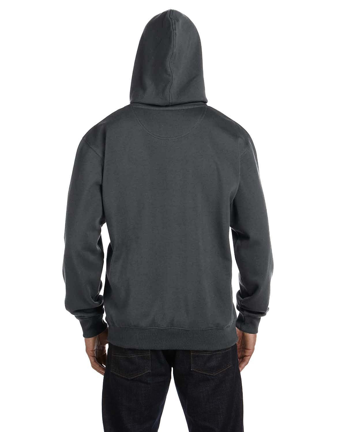 no-logo econscious 9 oz. Organic/Recycled Pullover Hood-Men's Layering-econscious-Thread Logic