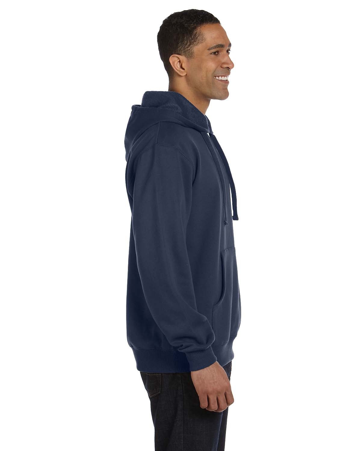 no-logo econscious 9 oz. Organic/Recycled Pullover Hood-Men's Layering-econscious-Thread Logic
