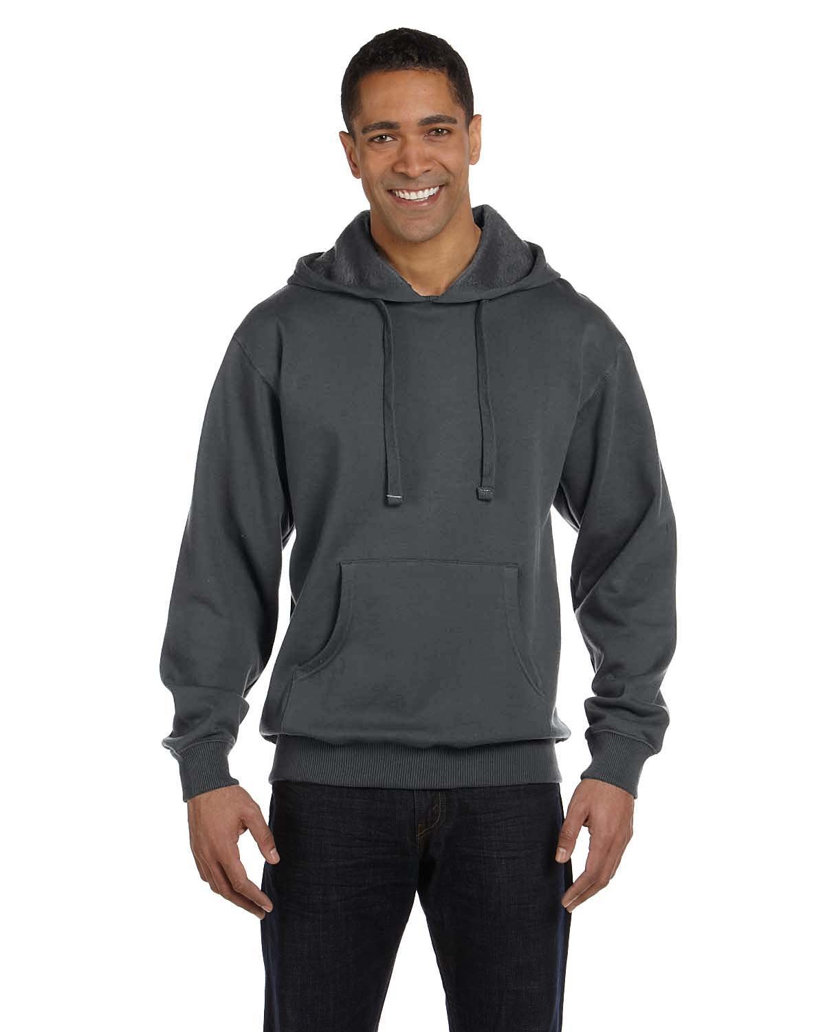 econscious 9 oz. Organic/Recycled Pullover Hood-Men's Layering-econscious-Charcoal-S-Thread Logic