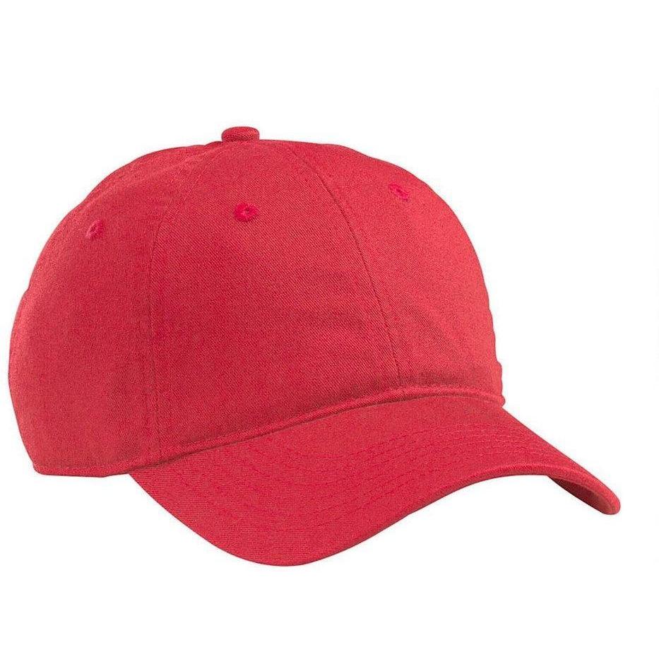 no-logo econscious Organic Cotton Twill Unstructured Baseball Hat-Caps-econscious-Red-OSFA-Thread Logic
