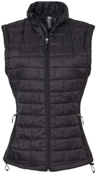 no-logo Burnside Ladies Elemental Puffer Vest-Burnside-Black-S-Thread Logic