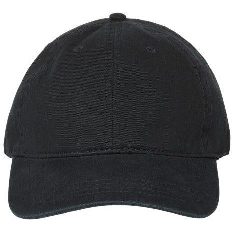 no-logo CAP AMERICA Relaxed Golf Dad Hat-CAP AMERICA-Black-OSFM-Thread Logic