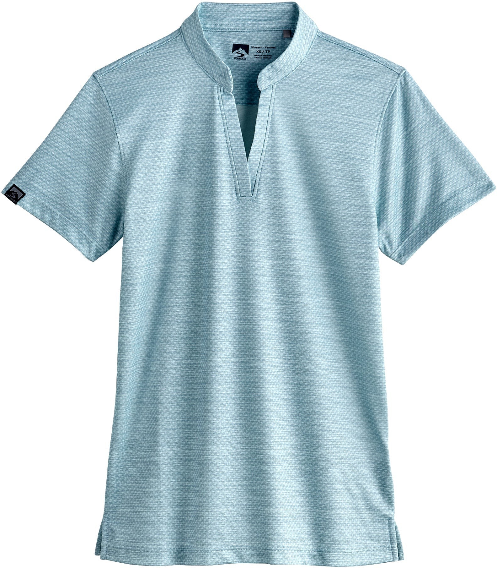 Storm Creek Ladies Unwinder Short Sleeve Bamboo Printed Polo