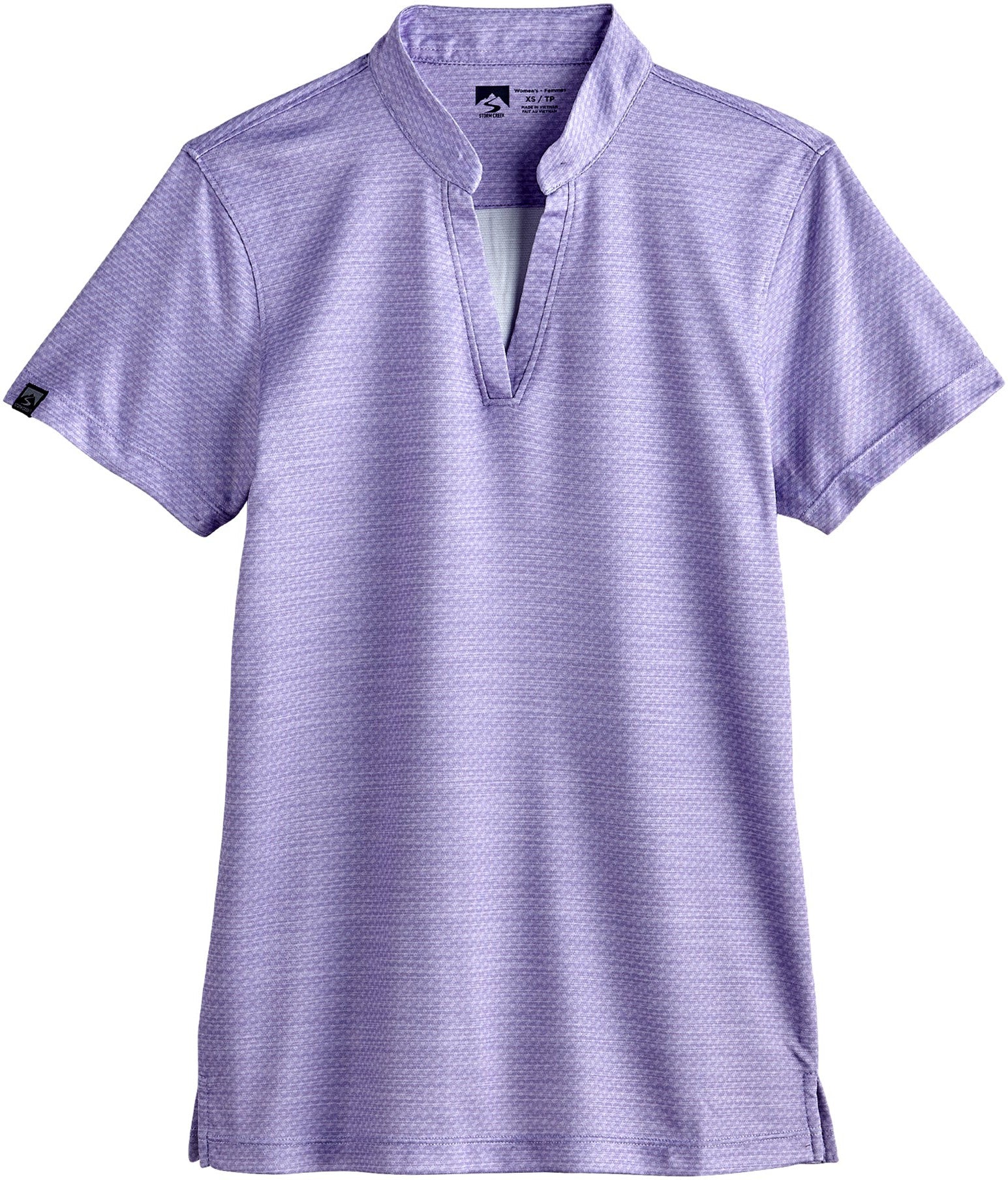 Storm Creek Ladies Unwinder Short Sleeve Bamboo Printed Polo