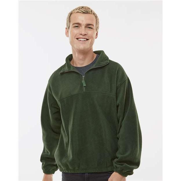 no-logo Burnside Polar Fleece Quarter-Zip Pullover-Burnside-Thread Logic